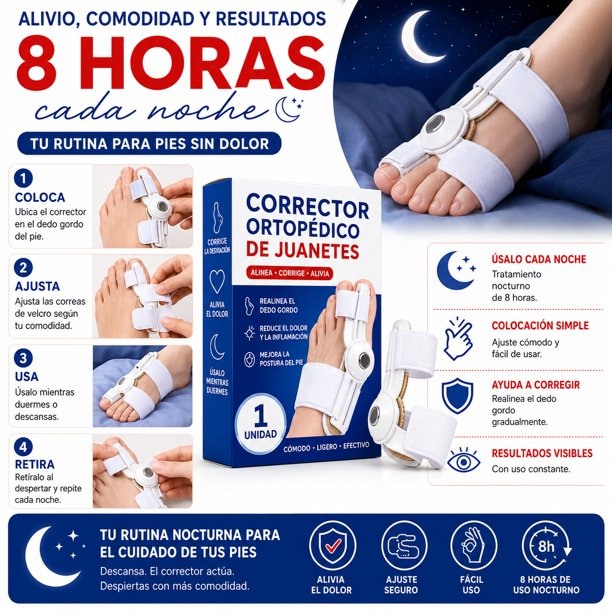 CORRECTOR ORTOPEDICO DE JUANETES
