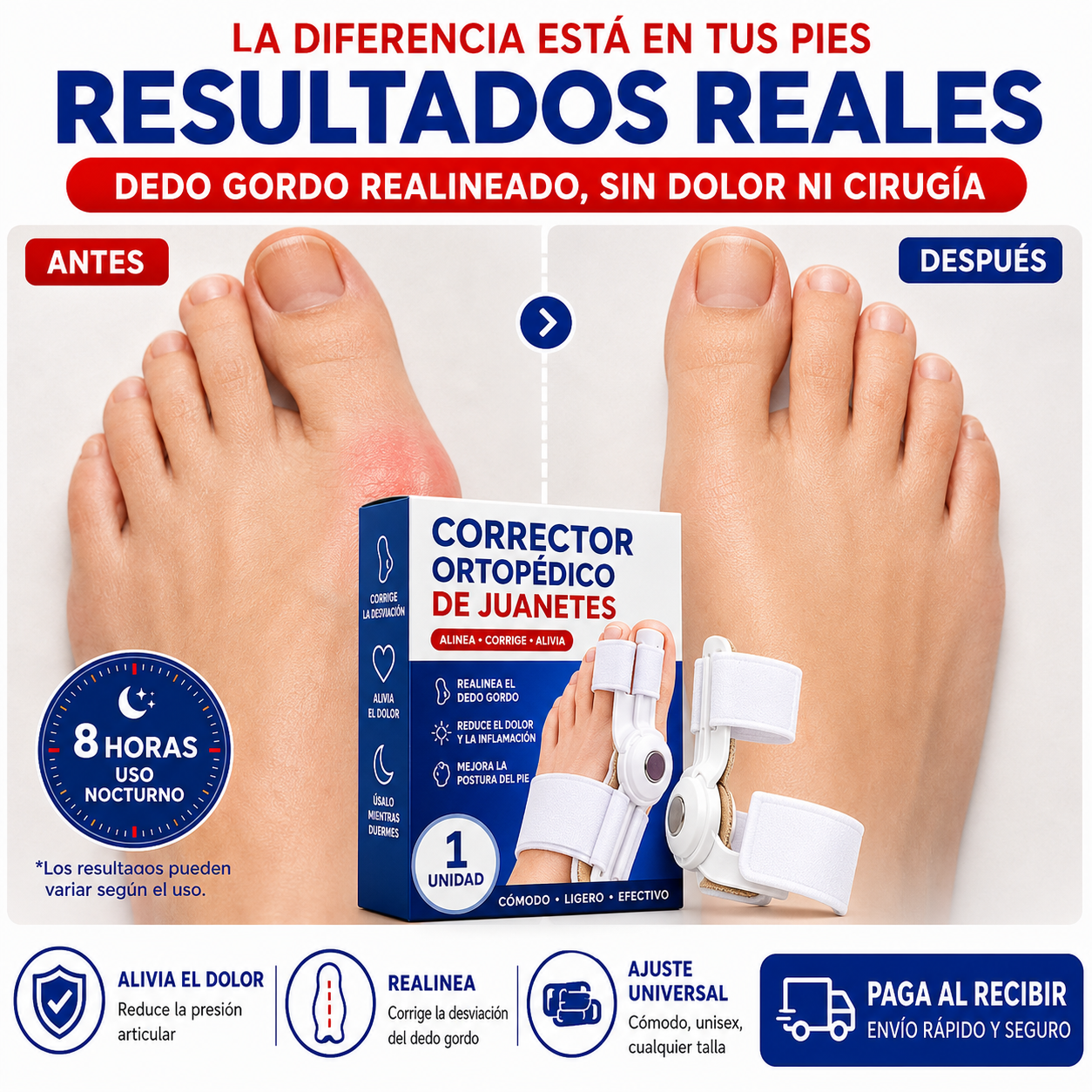 CORRECTOR ORTOPEDICO DE JUANETES