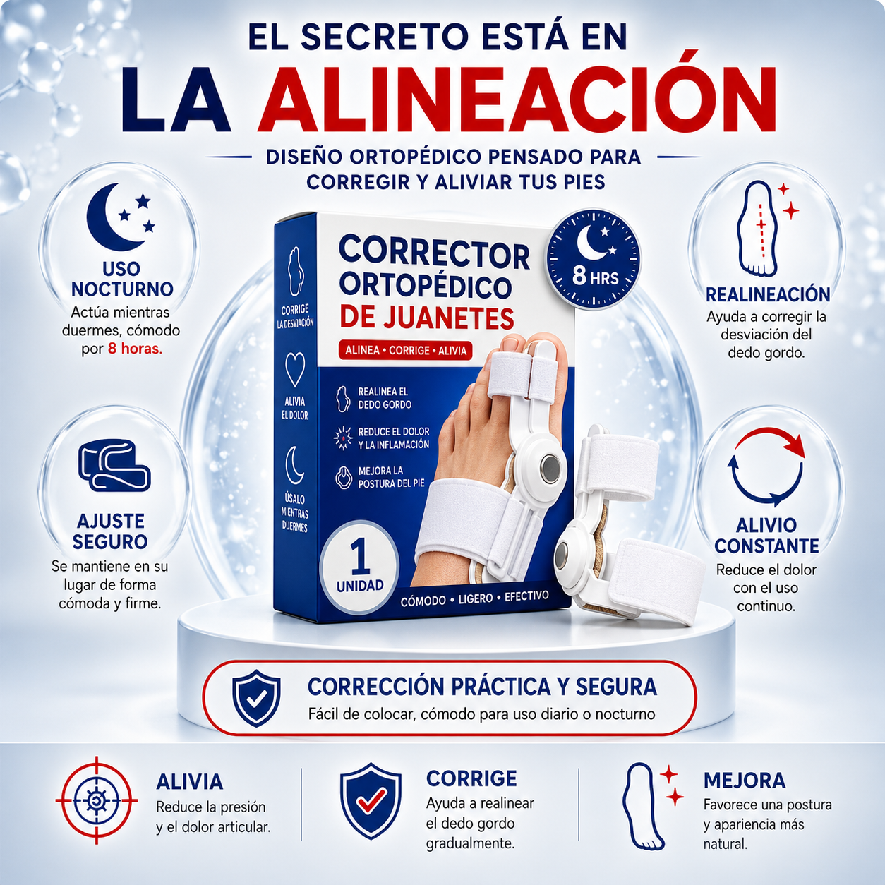 CORRECTOR ORTOPEDICO DE JUANETES